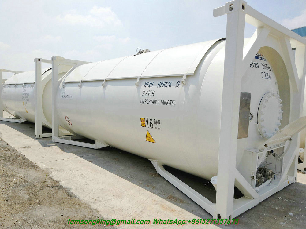 Anhydrous Liquid Ammonia Isotank Nh3 ISO Tank Container 20FT 24000L
