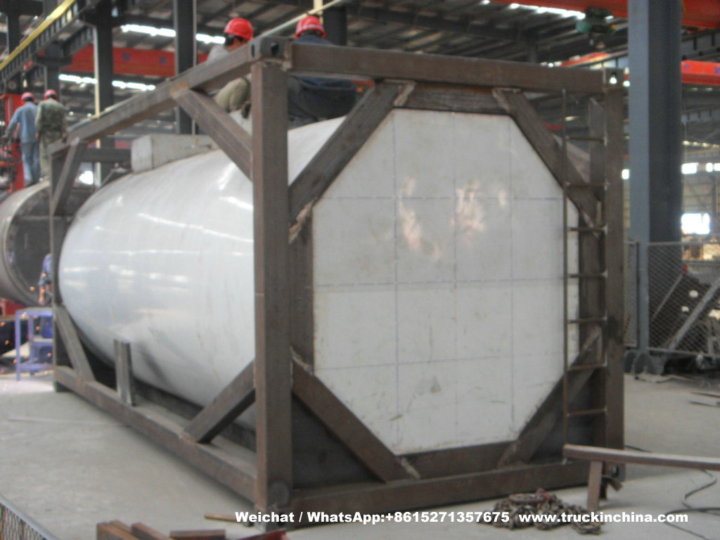 20FT Stainless Steel Yellow Phosphorus Tank Container with Heating Insulated System