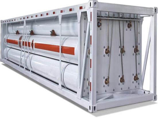40ft Tube Compressed Natural Gas CNG Tube Bundle Container Trailer