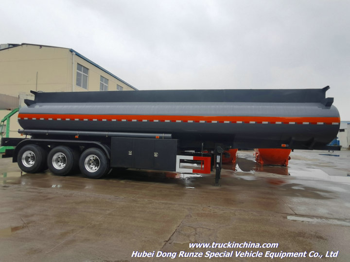 lined PE HCL hydrochloric acid tank trailer (1)