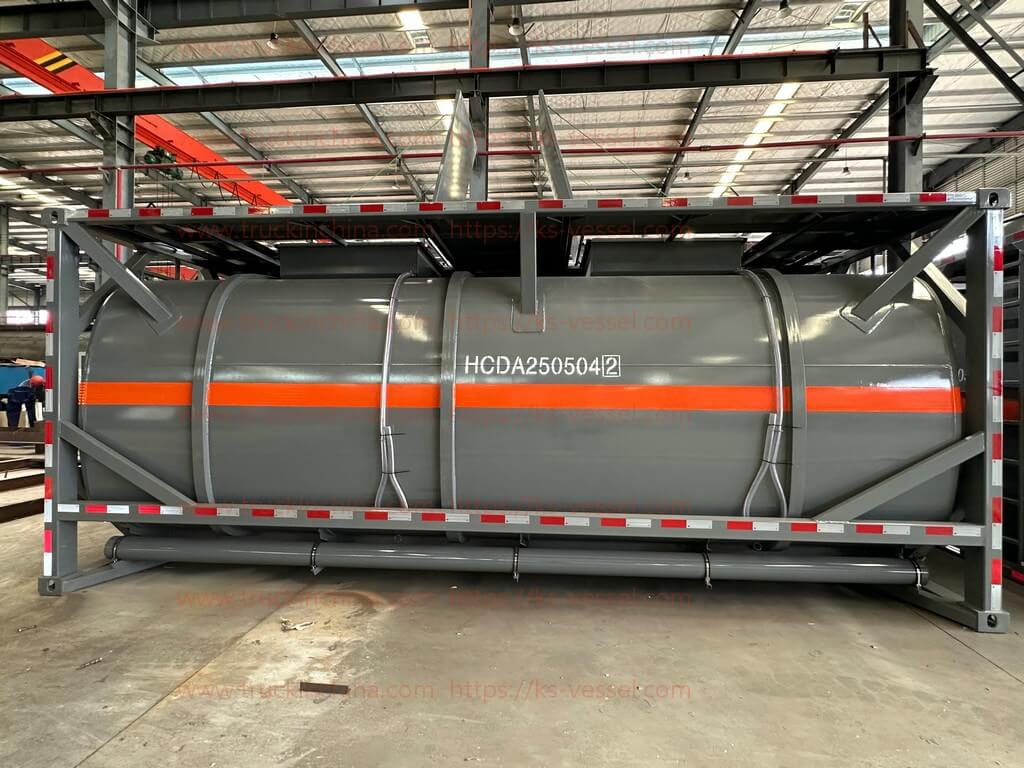 T7 T14 PE lined ISO Tank Container for HCL PAC Hydrochloric Acid Chemical Poly Aluminum Chloride (37)