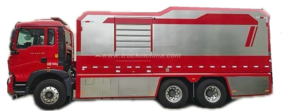 Customize HOWO Drainage Rescue Trucks 3000m3/h 