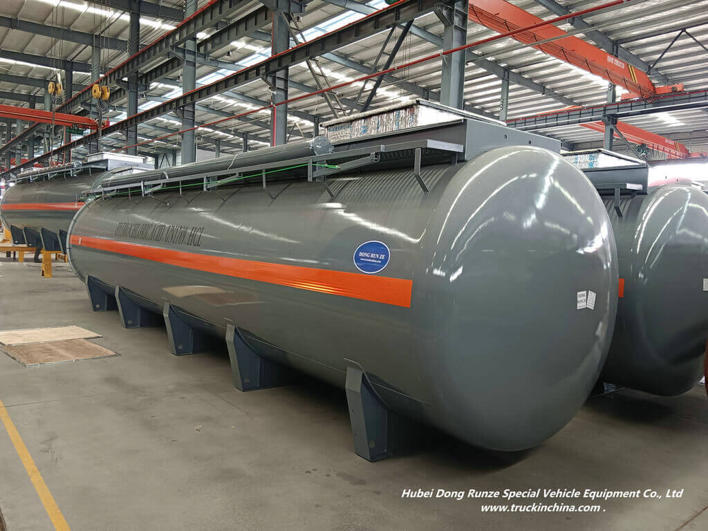 Polyethylene Lined Steel Tanks for HCL Acid storage transport (6)