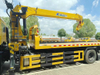 King Run Tilt Tray Rollback Flatbed Tow Truck with 8ton Recovery Hydraulic Winch 8ton Crane 