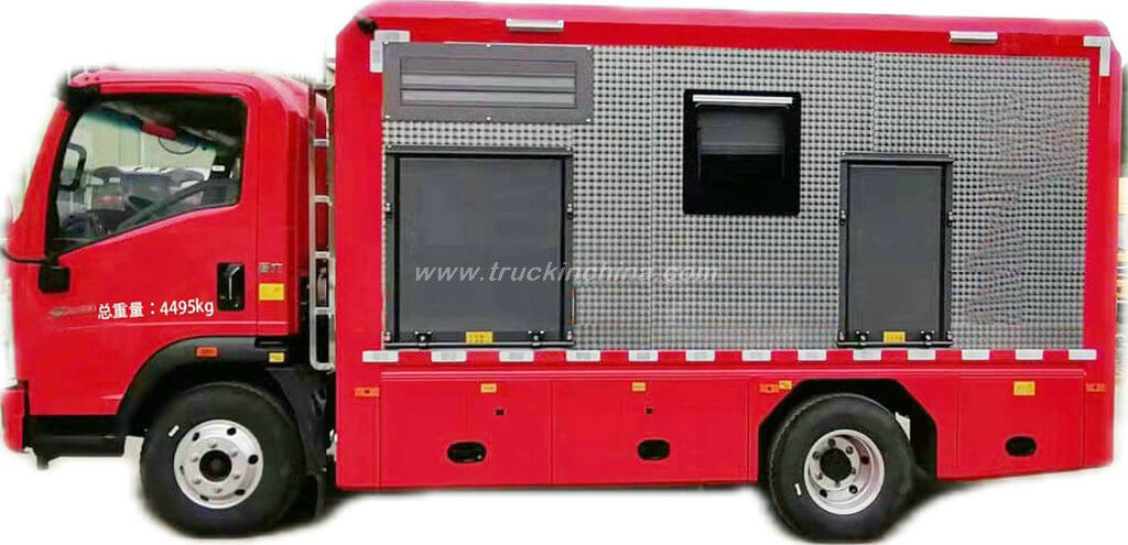 HOWO Flood Rescue Truck with Mobile Drainage Pump1000 m3/h
