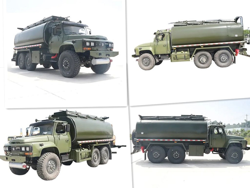 Dongfeng Off-road 6X6 Fuel Diesel Delivery Tanker Truck with Fuel Bowser