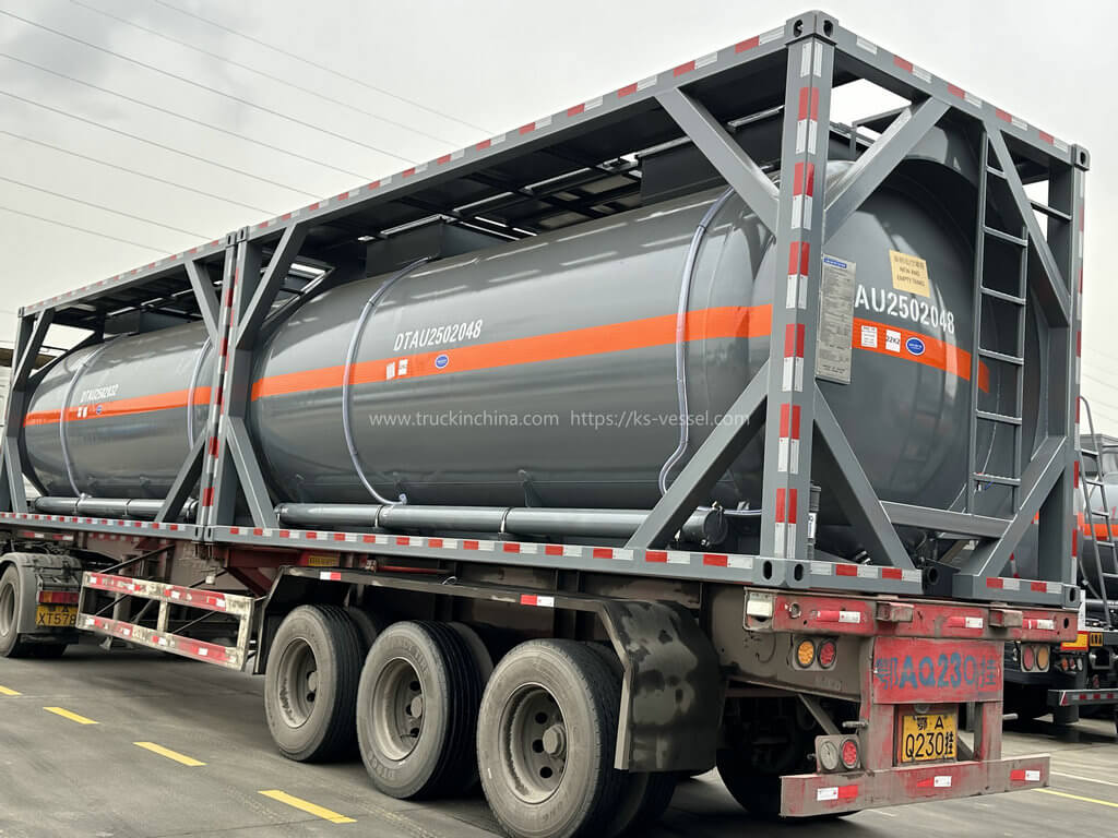 ISOTANK 20FT T14 PE LINED Tank Container for HCL ACID,PAC KOH (184)
