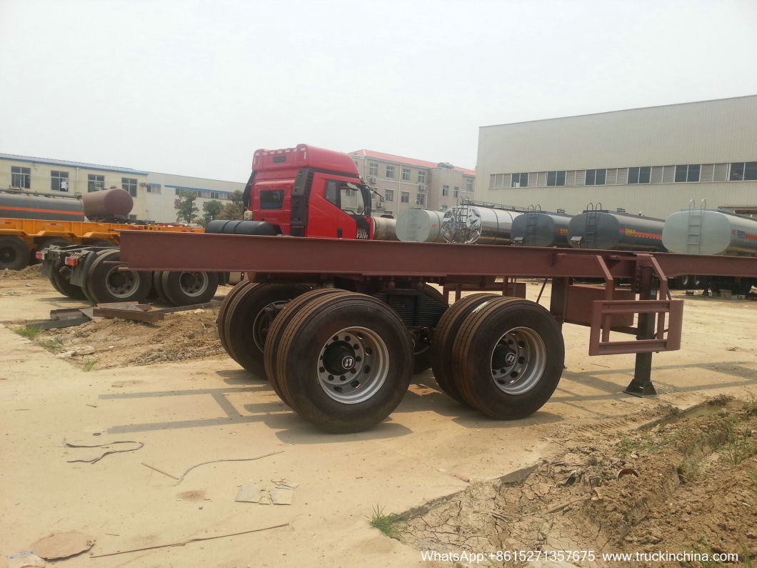 2 Axles Dilute Sulfuric Acid Tank Trailer Dangerous Acid Tank Trailer (DUAL AXLE ACID TANKER SEMI TRAILER 32T Bogie type suspension)