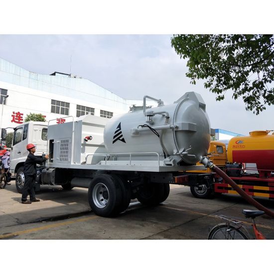 Combined Sewer Jetting Vacuum Tank Body Customized (3000L -16000L Combination Jet-VAC Units Combined Sewer Vehicles Body Build Tank)