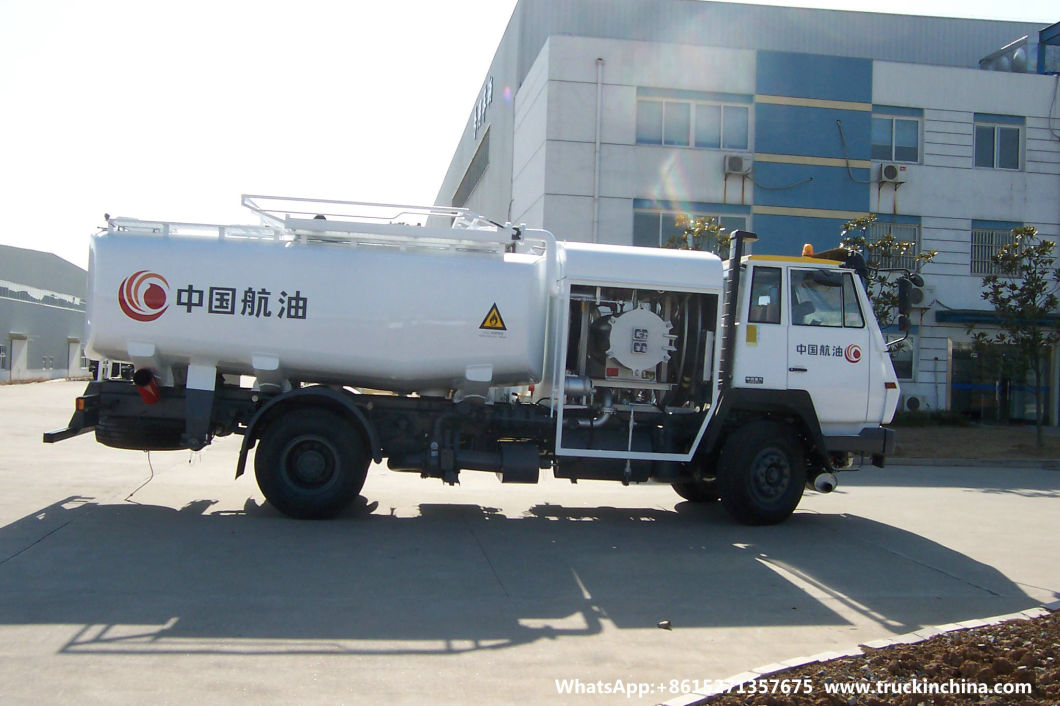 Sinotruck HOWO 21500L Aircraft Tanker (Aviation Kerosene, Gasoline, Jet A-1 Oil Refueler Aircraft Tanker Reel Refueling 1200L/Min Refueling Platform Lifting 4m)
