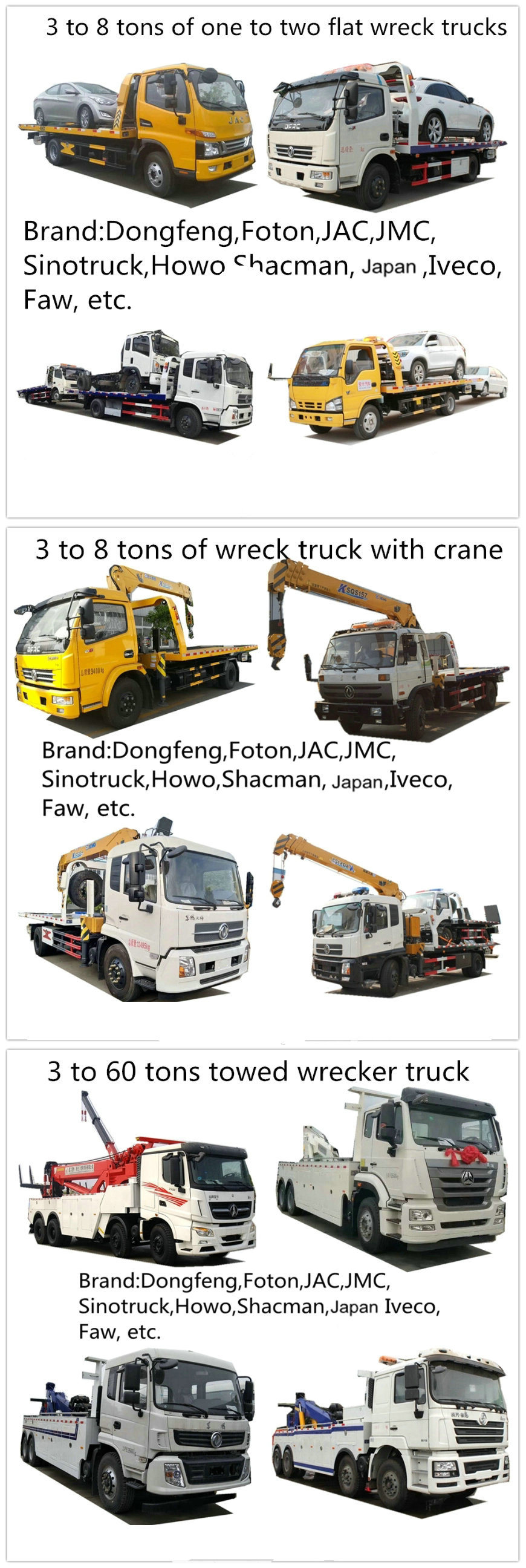 Shacman Car Carrier Flatbed Mounted 8 Ton Loading Crane Recovery Truck (Flat Slide Bed)