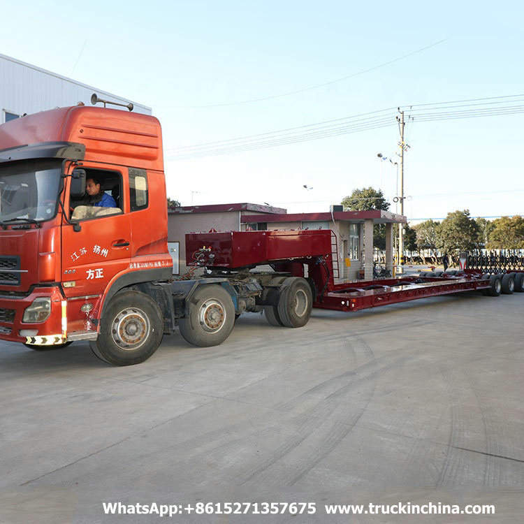 Customied Hydraulic Steering Heavy Duty 10 Axle Ultra Lowboy (200T -300T Multi Axles Hydraulic Low Bed Trailer )