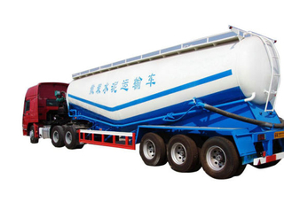 Customizing Heavy Duty 50t-70t Bulk Cement (Fly Ash, Flour, Powder Material) Transport Tanker Truck Semi Trailer