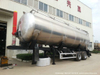 Wheat Flour Bulk Tanker with Tipping Hydraulic Cylinder (6000USG-10000USG Wheat, Flour, Bulk Powder Aluminum Alloy Tipper Tanker Truck)