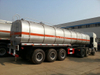 Tri Axles Trailer Tanker with Insulation Layer for Heat Bitumen, Liquid Asphalt, Coal Tar Oil, Crude Oil Transport Tank Capacity 30, 000L-45, 000liters 12wheels