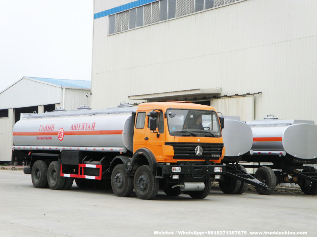 60t 6 Axles Beiben Truck Tanker Pup Dolly Tank Trailers 60t for Hauling Liquids Potable Water, Fresh Water, Fuel, Crude Oil, Produced Water