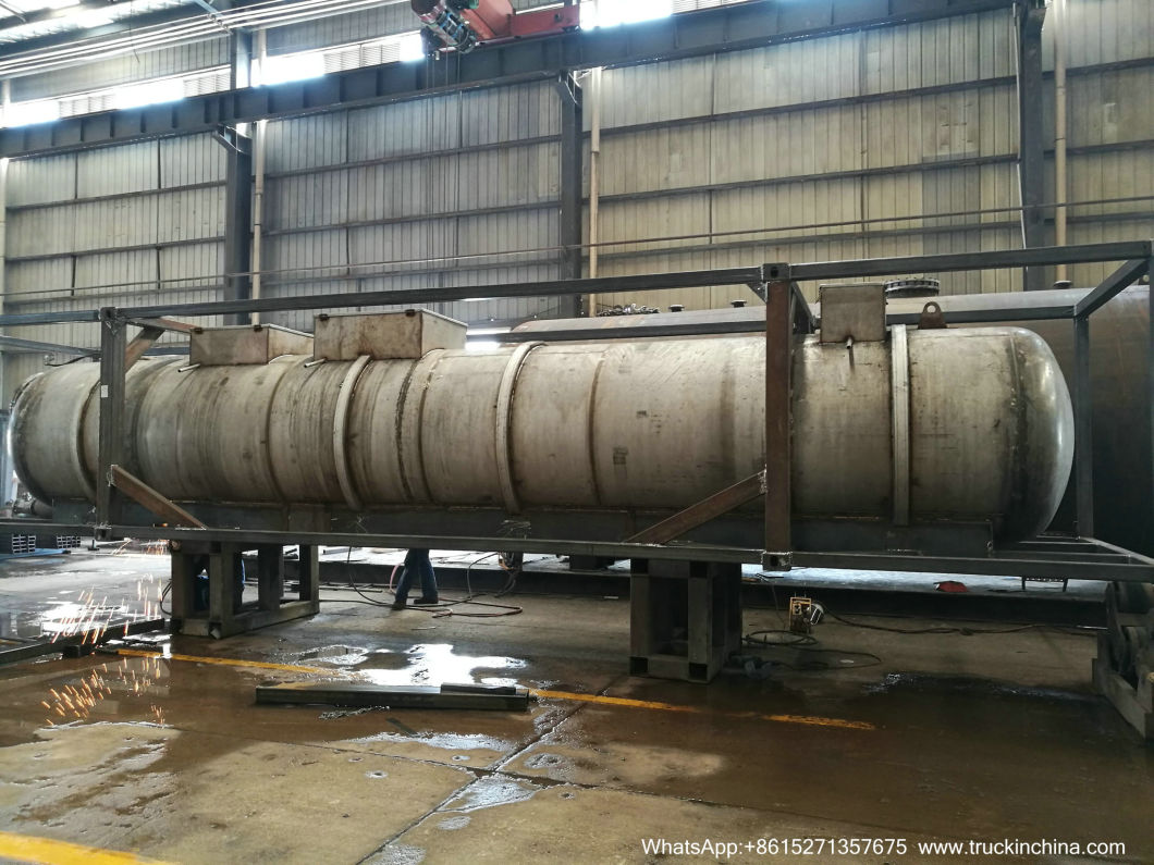 40FT Sulfur ISO Tank Container (Insulated Cladding Stainless Steel 316L Tank for Liquid Molten Sulfur Transport Storage)