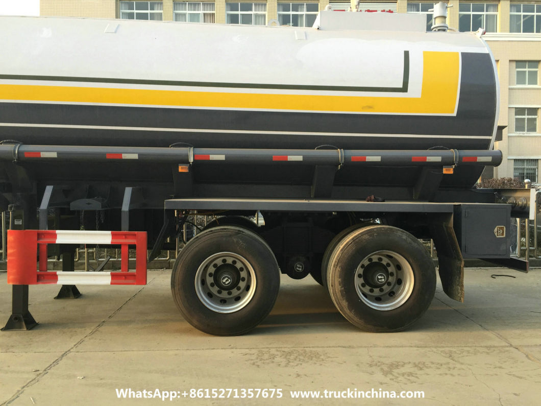 3 Axles Caustic Soda Tanker Semi-Trailer (Sodium Hydroxide Steel Tank Lined LLDPE)