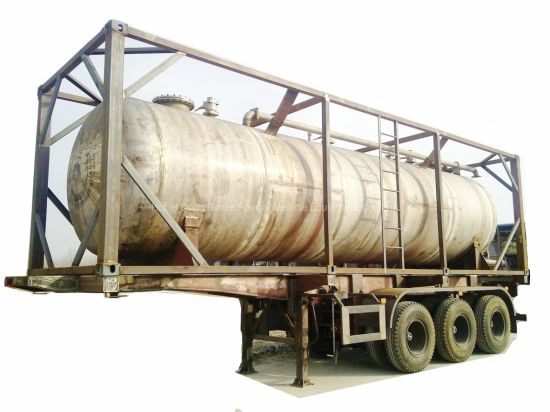Customising 40FT Stainless Steel Tank Container with Insulation Steam Heating for Phosphorus Chemeical Liquid Transport