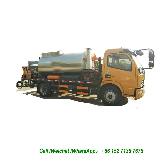 Dongfeng Asphalt Distributor 6000L Tank Spraying Nozzles 30 Nos (Asphalt Tank Insulated Spray Bitumen 4.5 -5 meters)