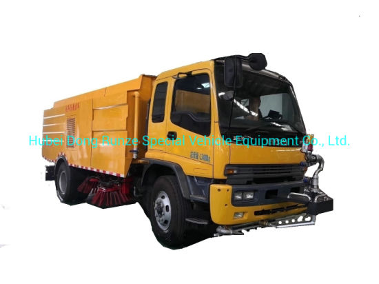 Japan Brand New I. S. U. Z. U Ftr Road Sweeper Truck 6 Cbm Garbage +7 Cbm Water Stainless Steel 304