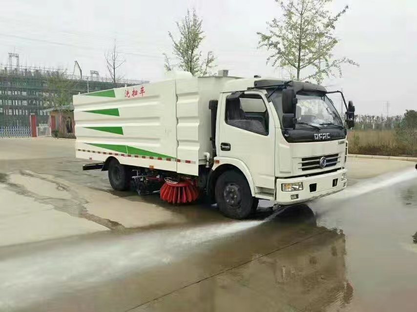 DFAC 8000 Liters Road Sweeper Truck 5 Cbm Garbage 2 Cbm Water Stainless Steel 304