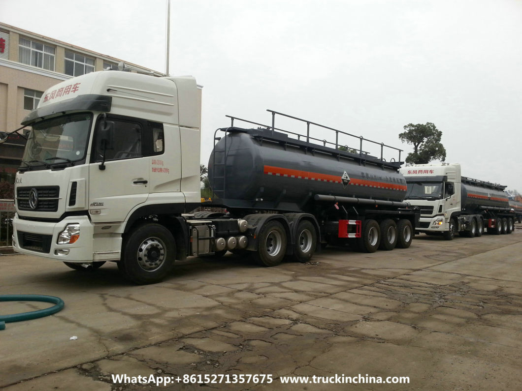 6000USG-10000USG Dilute Sulfuric Acid Tanker (3 Axles Chemical Liquid HCl, Hf, Naoh, Naclo, H5no, H2so4, H2O2 Tank)