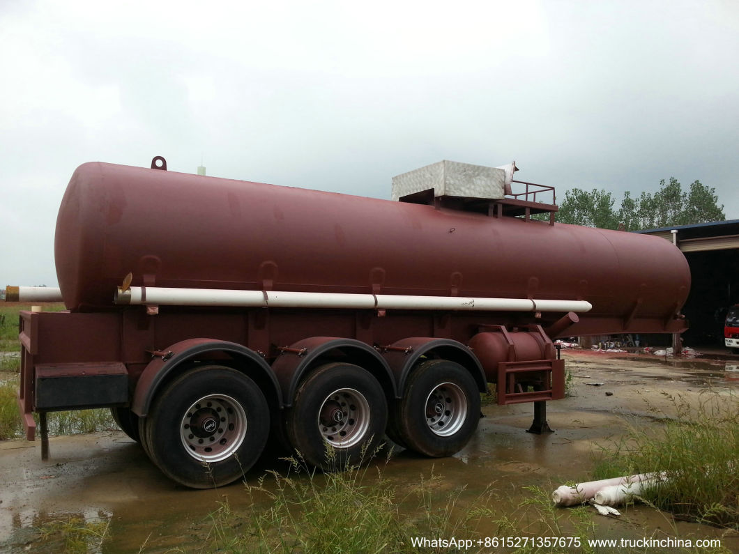 36t-40t Sulfuric Acid Tanker 20-22cbm (5000USG-6000USG 3 Axles Crabon Steel Tank For Concentrated SG1.83 Sulfuric Acid UN1830 Dangerous Acid Crossive 8)
