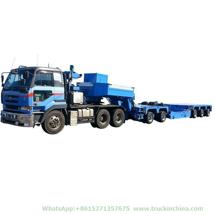 Customising Multi Axle Hydraulic Modular Low Bed Truck Trailer with Hydraulic Lifting and Steering Axle&Nbsp; 108t-150t