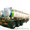 V Shape Concentrated Sulfuric Acid Tank Trailer Loading 99.8% H2so4 Transport 40 Ton 22000liters
