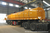 33t Asphalt Tanker for Liquid Hot Bitumen Transport with Heating System Rockwool Wraped Insulation with Baltur Diesel Oil Burner Generator