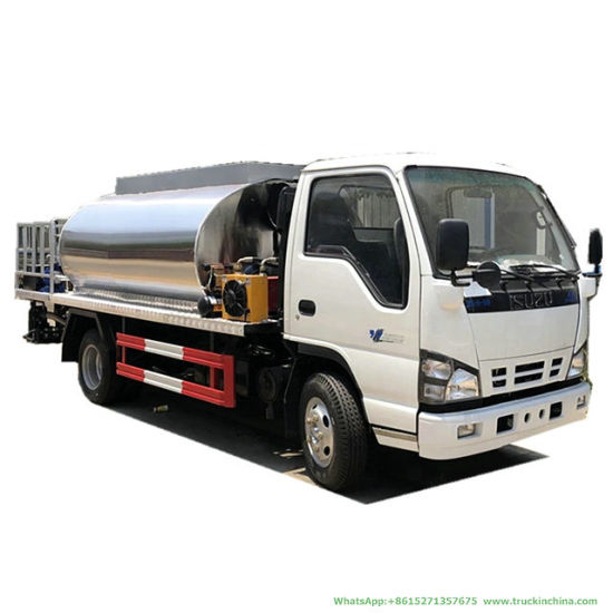 Isuzu Intelligent Asphalt Distributor Truck Spraying Nozzles 24-30 Nos (Asphalt Emulsion Tank 4000-6000L Insulated Spray Bitumen 4-5 meters) &Nbsp;