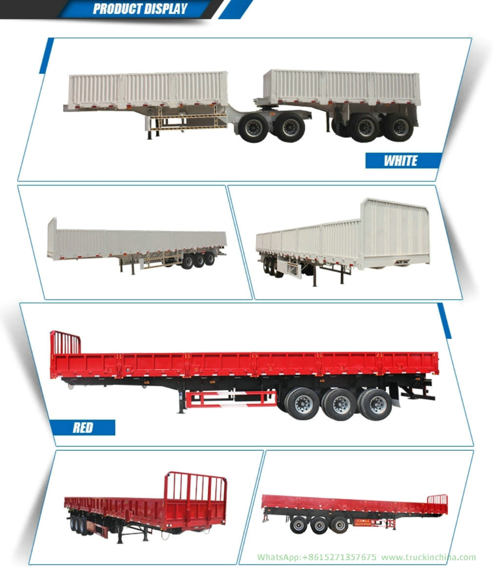 Customized 3axles Livestock Cargo Transport Trailer 40t-60t