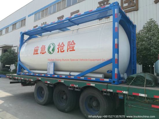 20FT 25m3 Stainless Steel Tank Container for Waste Oil and Water, Liquid Sludge, Drilling Waste Liquid (SS30408 ISOTANK)