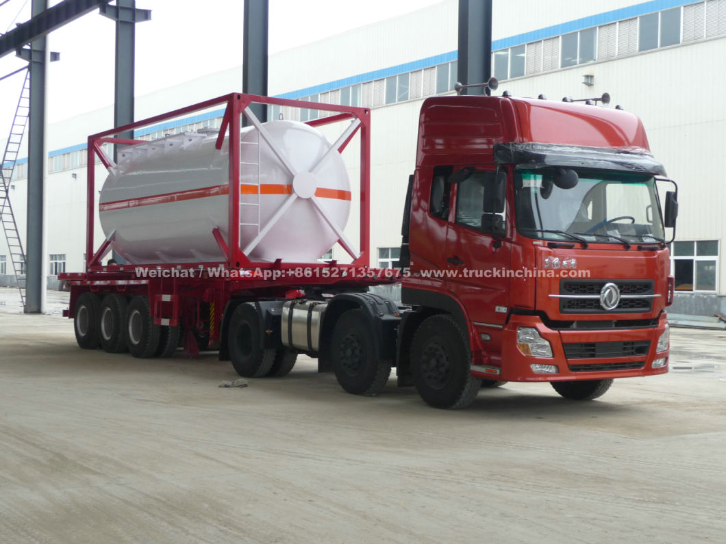 Sihcl3, Ticl4, Sicl4, Pcl3, Nacn 20FT ISO Tank Container Class 3 Toxic Chemical Storage Pressure Vessel