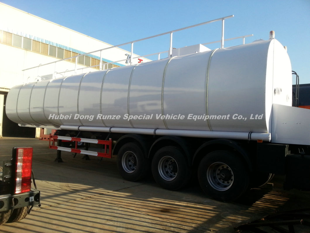 Hot Liquid Asphalt Tanker Trailer Truck 50, 000 Liters with Two Burner Heater Insulation Layer for Transport Bitumen, Liquid Asphalt, Coal Tar Oil, Crude Oil