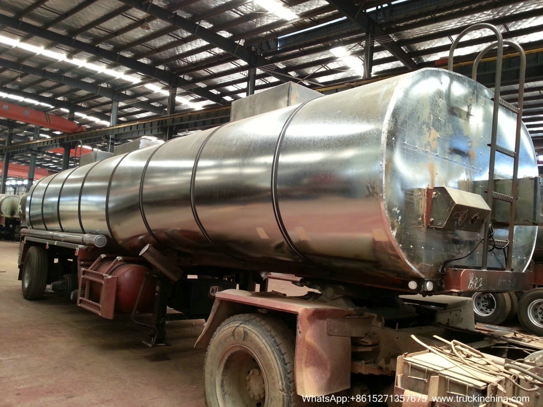 SS304 or 316L Tank Body Stainless Tanker Trailer for Acid, Chemicals, Edible Oil, Liquid Food, Milk, Alcohol 8000USG -15000USG
