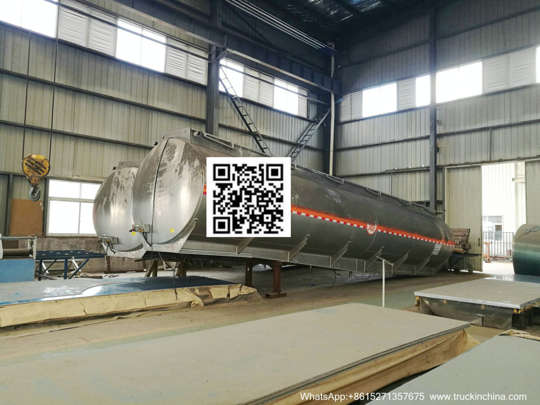 Aluminium Fuel Tankers 45000liters 6compartments Tank Body (No Suspension And Axles, No Landing Gears)