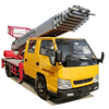 HOWO Truck Mounted Telescopic Ladder Truck for House Building Goods Lift and Download (House Furniture Moving Hydraulic 28 M Aerial Platform Ladder)