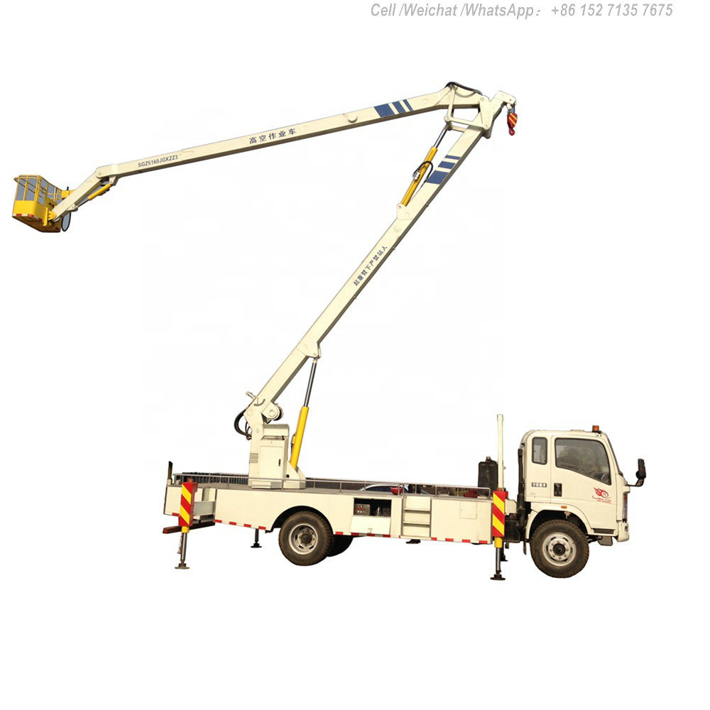 Aerial Work Platform HOWO Truck Mounted (14m-18m Bucket Man Lift)