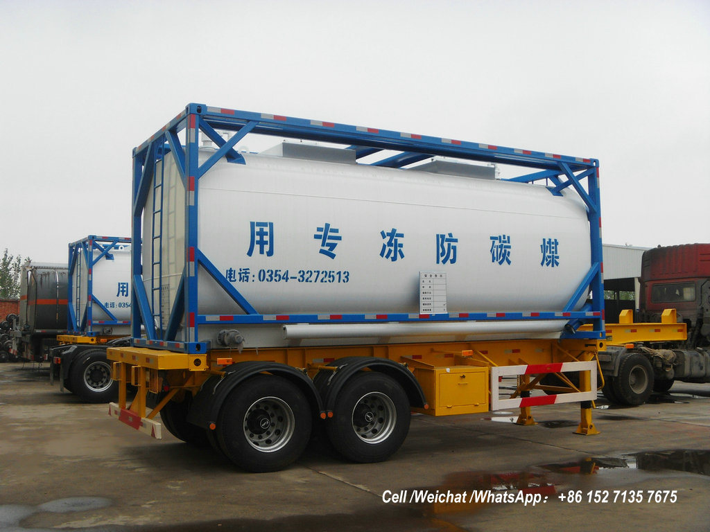 Automotive Antifreeze ISO Tank Container 20FT (Steel Lined Plastic -LLDPE For Storage Ethylene Glycol, Diethylene Glycol Antifreeze)