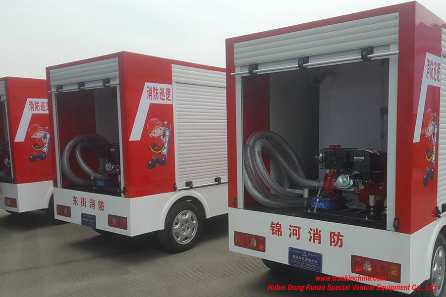 Fire Patrol Mini 2 Seats Electric Fire Truck Mounted with Motor Fire Pump (Portable pump)