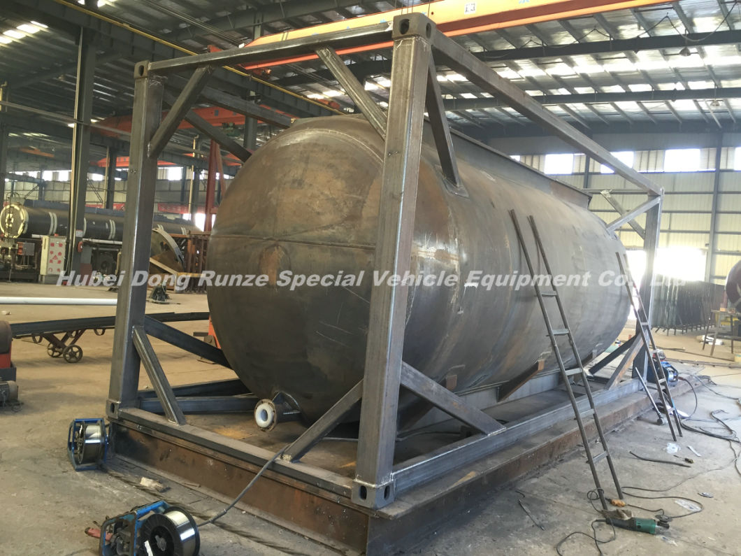 Sulfuric Acid Tank 20FT. 30FT LDPE Lined 16mm-20mm Perfect for Transport Dilute Sulphuric Acid 60% and Sulfuric Acid 98%, Hydrochloride, Hydrochloric Acid, Hf