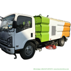 Japan Brand New I. S. U. Z. U Ftr Road Sweeper Truck 5.5 Cbm Tank Vacuum Road Sweeper