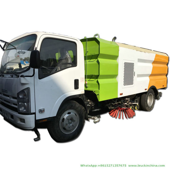 Japan Brand New I. S. U. Z. U Ftr Road Sweeper Truck 5.5 Cbm Tank Vacuum Road Sweeper