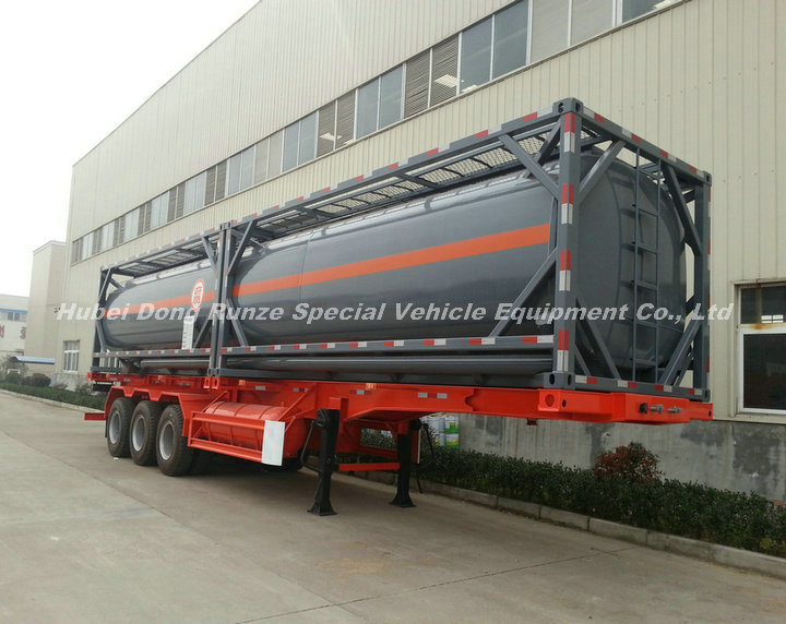Naoh ISO Tank Lined LLDPE (20FT 21000 Liter, 40FT 40000 Liter) Hydrogen Peroxide 30% Hydrofluoric Acid 48% Storage and Road Transport
