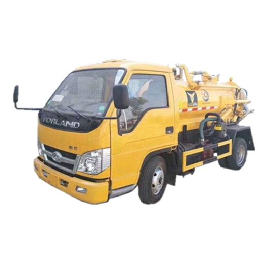 Septic Tank Truck Forland 3000 Liters Mini Fecal Suction Truck Vacuum Tanker Sewer Cleaner