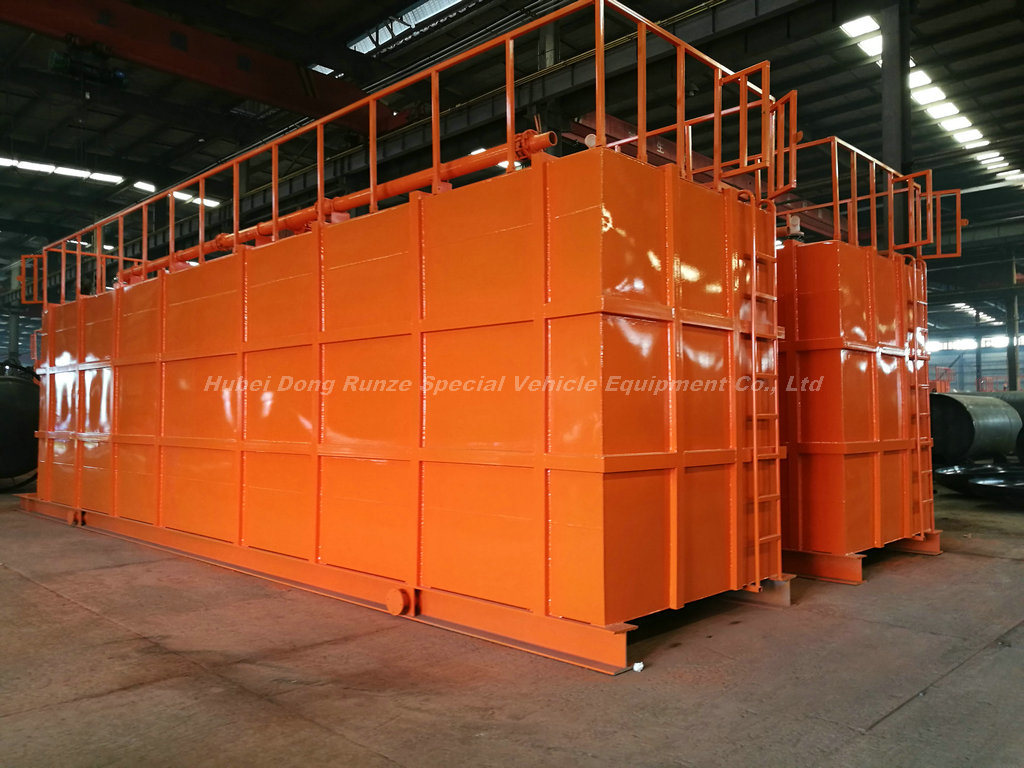 HCl Acid Tanks-Skid Mounted Lined PE Closed Top 500 Bbl Frac Tank Type of Tanks for Onsite Acid Supply and Holding Ease of Transportation