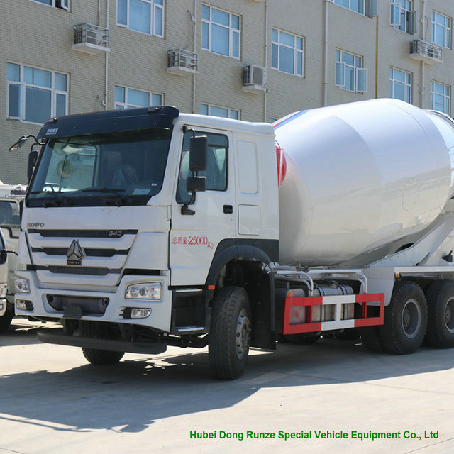 HOWO Truck Mounted Concrete Mixer (Transit Mixer Tank 10m3-Max Mixer Drum18m3)