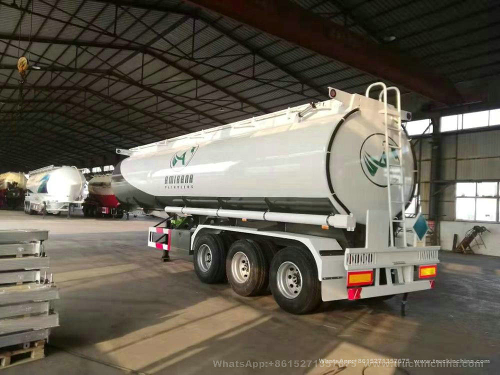 Straight Aluminum Tanker Trailer 40000L~45000L 3 Axle 6% Expansion